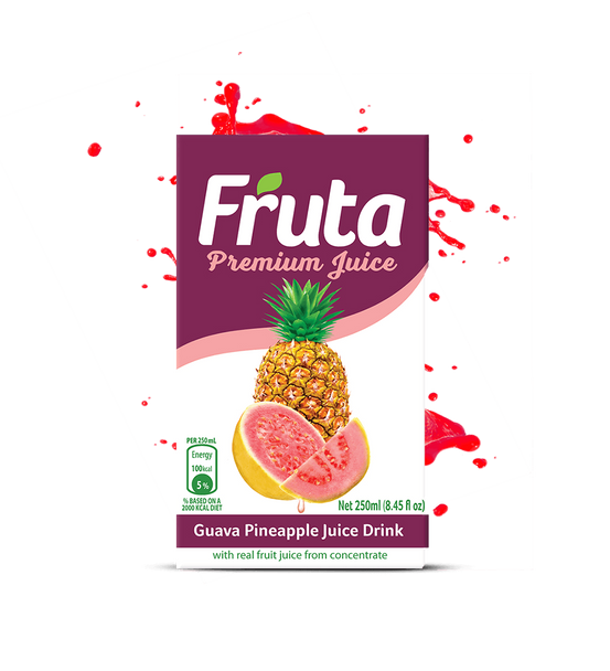 FRUTA PREMIUM JUICE GUAVA PINEAPPLE BOX 8.45fl oz 250ml