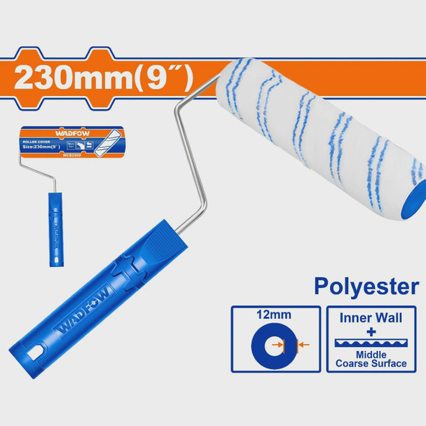 ROLLER BRUSH 9" WADFOW WCB1909 WITH HANDLE POLYESTER