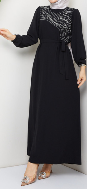 Gown Abaya Black / Rose / Mauve / Mint