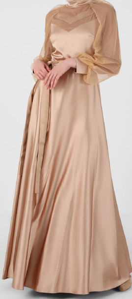 Dress Evening Occasion Satin Gold / Blush / Burgandy / Black