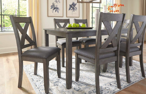 Dining Set Ashley Signature Design Rustic D388-425 7pc