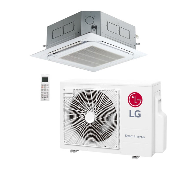 AIR CONDITIONER LG SPLIT CASSETTE 24000BTU 220V INVERTER ATUQ30GPLA4 ATNQ30GPLA4 + PANEL PT-UMC1 PT-MCHW0 KIT