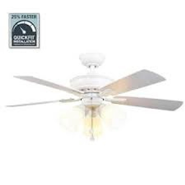 FAN 44" CEILING 1003 202 271 WHITE HAMPTON BAY VAURGAS