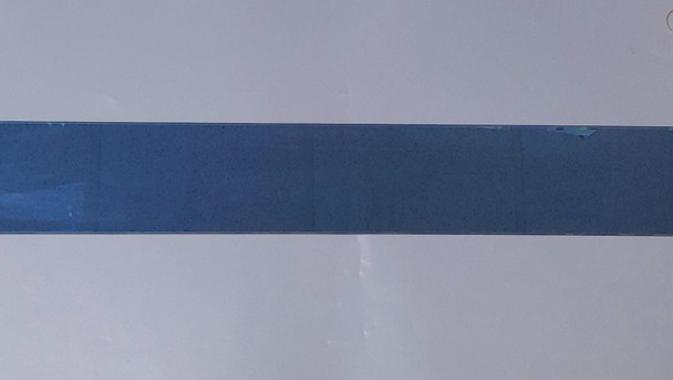 LOUVRES GLASS 30" X 4" BLUE REFLECTIVE