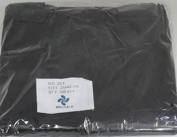 PLASTIC BAG BLACK 25CMX42CM 100PCS PK
