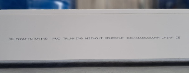 TRUNKING 100MM X 100MM PVC 9.5FT NO BRAND