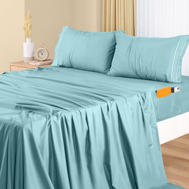 Bed Sheet Set Utopia King Blue