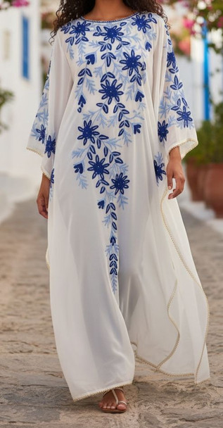 Gown Embroidery White