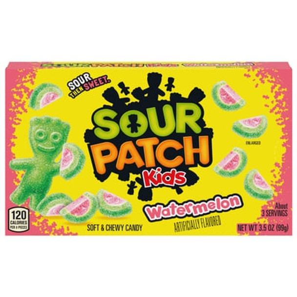 SOUR PATCH KIDS WATERMELON SOFT & CHEWY CANDY, 3.5 OZ