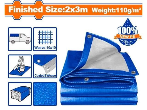 TARPAULIN BLUE WADFOW 2X3 METRE 6.5FTX9.75FT WTQ1823