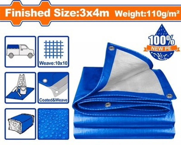 TARPAULIN BLUE WADFOW 3X4 METRE 9.75FTX13FT WTQ1834
