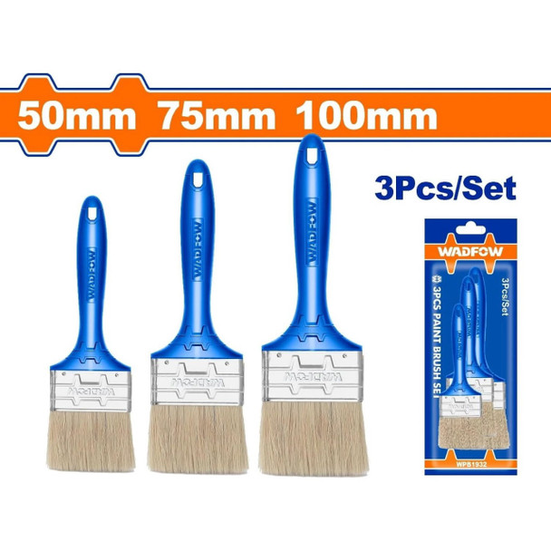 PAINT BRUSH WADFOW 3PCS PACK WPB1932 PLASTIC HANDLE