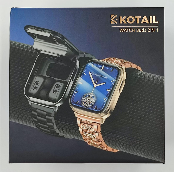 WATCH SMART KOTAIL X9 2IN1 WITH BUDS METAL BAND SQUARE FACE