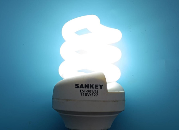 BULB ENERGY SANKEY 110V 9W SPIRAL WHITE