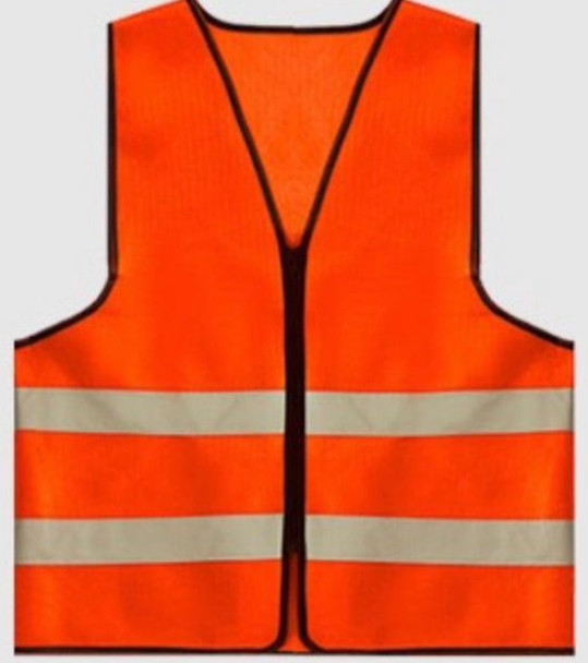SAFETY VEST ORANGE REFLECTIVE FGY-1087