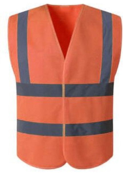 SAFETY VEST ORANGE REFLECTIVE FGY-1088