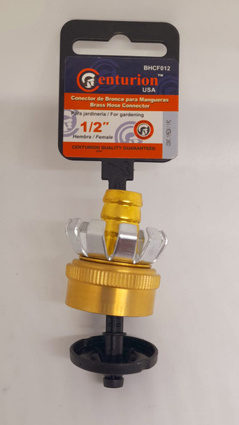 HOSE CONNECTOR BRASS CENTURION 1/2" FEMALE BHCF012