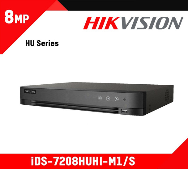 SECURITY DVR HIKVISION TURBO HD 7200 SERIES IDS-7208HUHI-M1/S 8-PORT DVR / 16-CH IP ACUSENSE