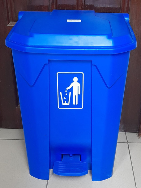 GARBAGE BIN PLASTIC STEP ON MP21776 80L LARGE