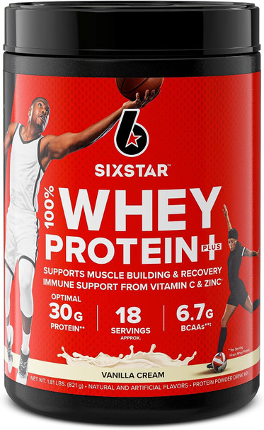 Supplement Whey Protein Sixstar Vanilla / Strawberry 1.8lb / Vanilla / Strawberry