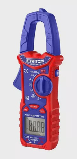 MULTIMETER EMTOP EDMR26001 600V DIGITAL CLAMP ON