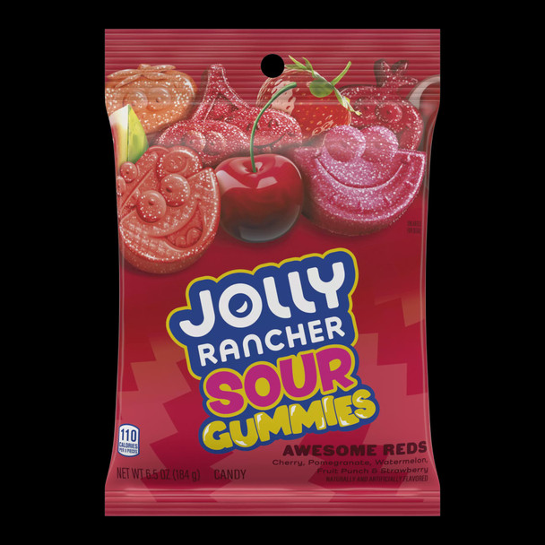 HERSHEY'S JOLLY RANCHER SOUR GUMMIES RED CANDY 6.5oz 184g
