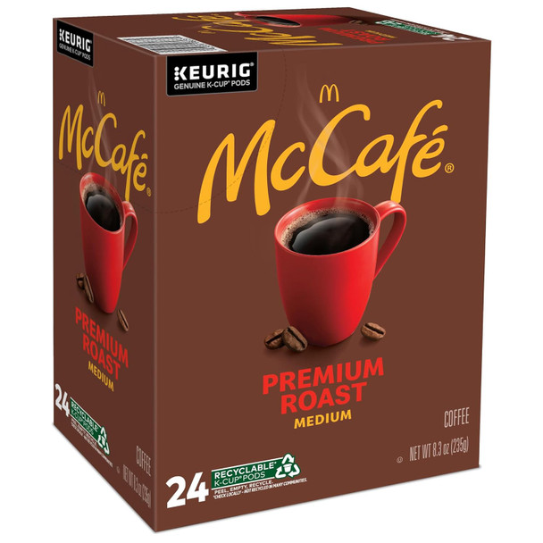 Coffee k-Cup Pods Keurig McCafe Premium Medium 24