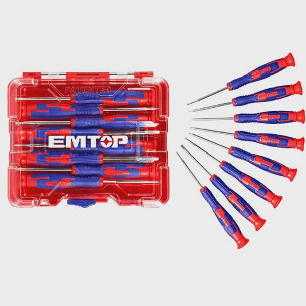 SCREWDRIVER SET 8PCS EMTOP ESSTP0802 PRECISION