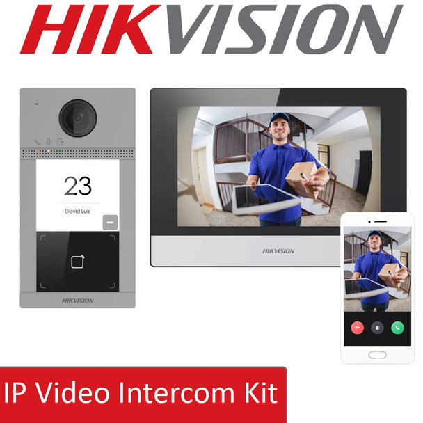 SECURITY ACCESS CONTROL IP VIDEO INTERCOM KIT HIKVISION DS-KIS604-P B O-STD