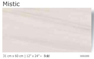 TILE CERAMIC 12"X24" 31X60CM MISTIC