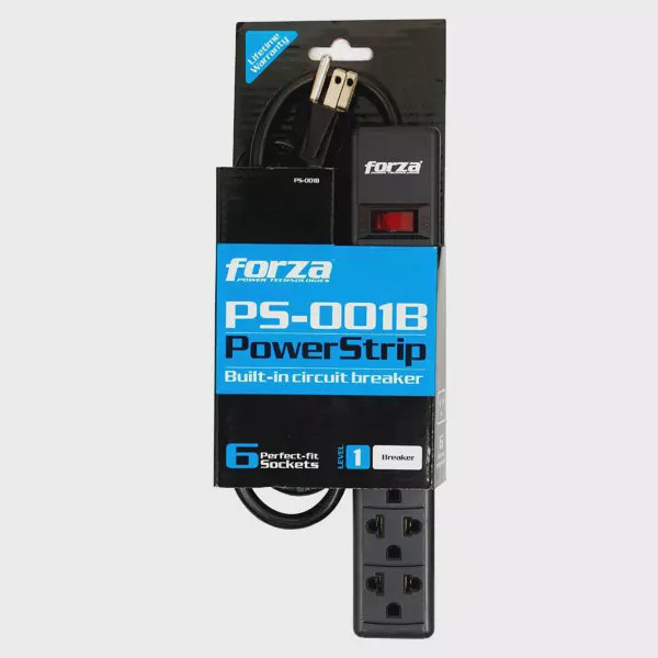 POWER STRIP SURGE PROTECTOR FORZA PS-001B