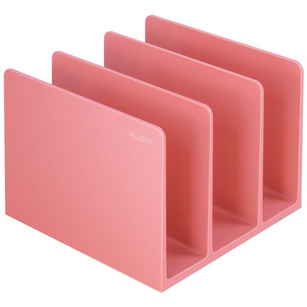 STATIONERY BOOK STAND HOLDER DELI NU SIGN NS006 PINK 3-SPACE