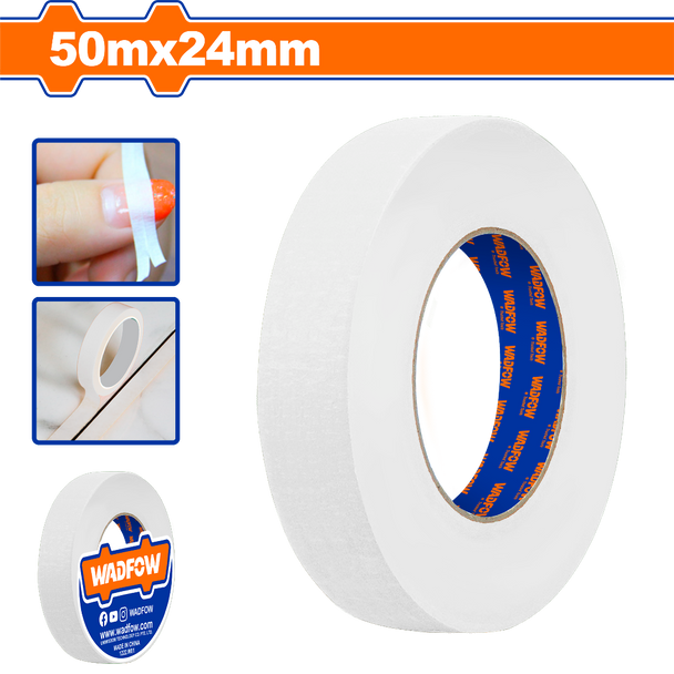 TAPE MASKING 1" WADFOW WPN6H24 50MX24MM