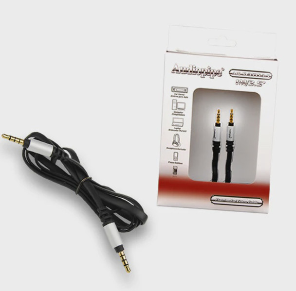 LEAD 1 3.5MM MALE STEREO VIDEO TO 1 3.5MM MALE STEREO VIDEO 3' AIQ-SV3535-3.5 AUDIO PIPE
