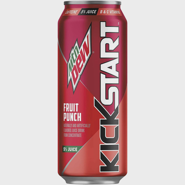 KICKSTART MTN DEW FRUIT PUNCH CAN 16FL OZ 473ML