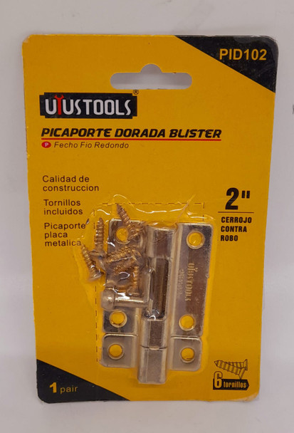 TOWER BOLT 2" UTUSTOOLS BRASS PID102