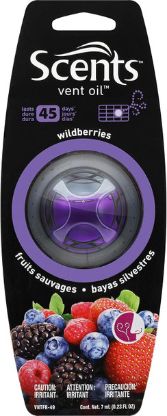 CAR AIR FRESHENER SCENTS VENT OIL WILDBERRIES VNTFR-49 7ml .23fl oz