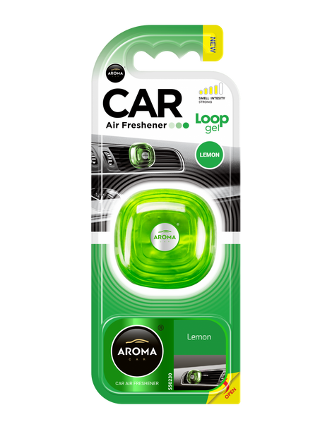CAR AIR FRESHENER AROMA LOOP GEL LEMON S50230