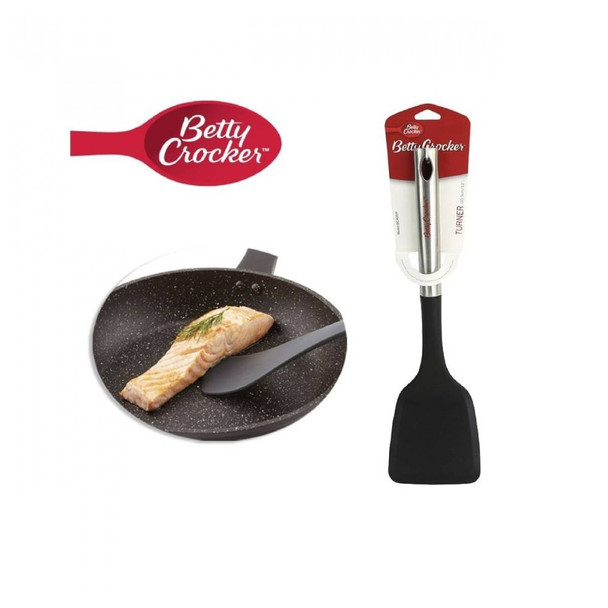 SPATULA NYLON BC4059 BETTY CROCKER TURNER WITH STAINLESS STEEL HANDLE