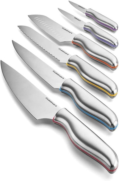 KNIFE SET 12PCS CUISINART C77-12PCS CLASSIC STAINLESS COLOR BAND