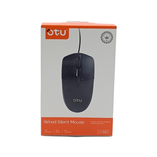 COMPUTER MOUSE OTU S01 USB WIRED SILENT