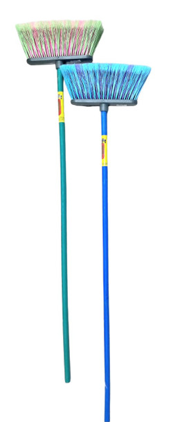 BROOM W/STICK SUPER MARAVILLA 62172 SOFT BRISTLE