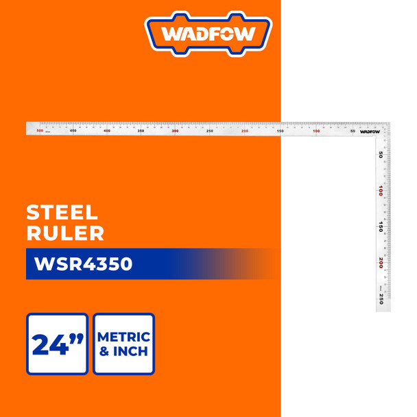 SQUARE ANGLE RULER WADFOW WSR4350 24"