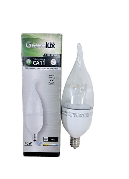 BULB LED DIMMABLE GREENLUX CA11 6W CHANDELIE