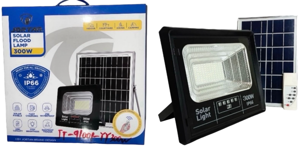 LAMP LED SOLAR FLOOD 300W JORTAN JT-91001-YY300W 6500K IP66