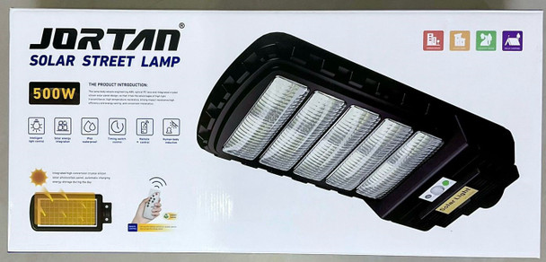LIGHT SOLAR STREET LED 500W JORTAN JT-HKHWGK-500W W NO POLE