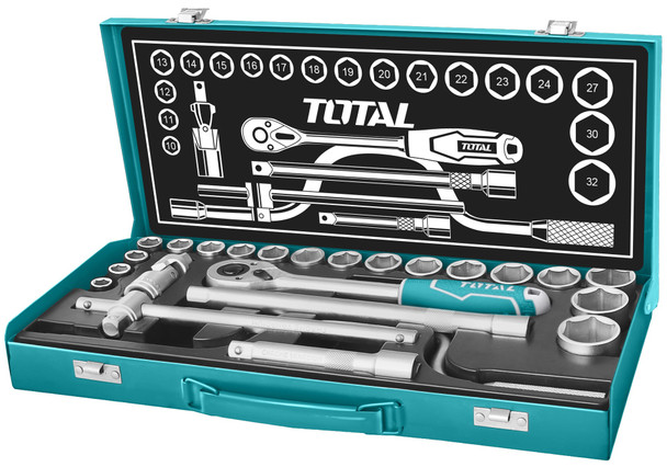SOCKET SET 24PCS TOTAL THT141253