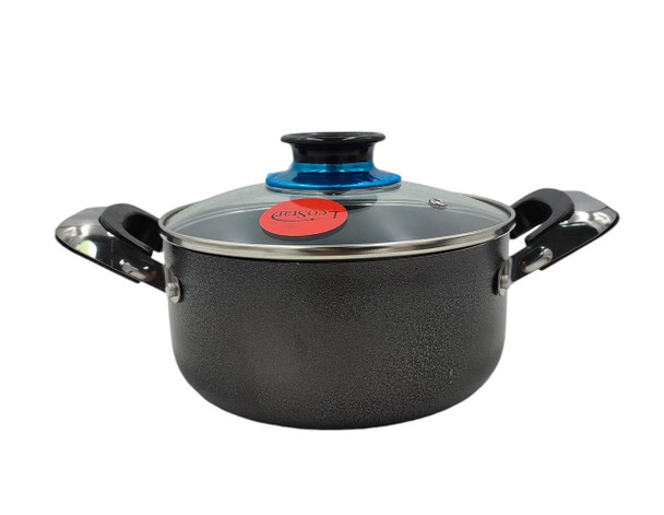 POT LEOSTAR 76228063 WITH GLASS LID 26CM