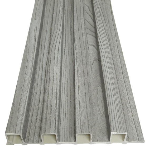PVC WALL PANEL GROVE DESIGN 9.5FT X 6.5" WIDE #W05 LT GREY
