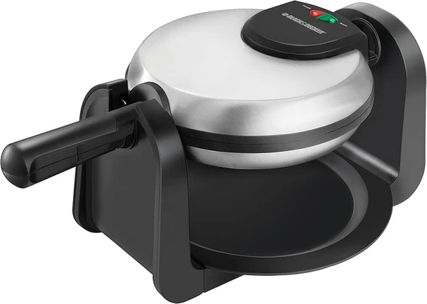 WAFFLE MAKER BLACK & DECKER WM1404S-LA BELGIAN FLIP